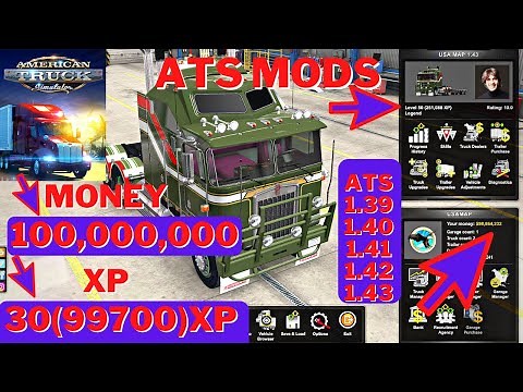 AMERICAN TRUCK SIMULATOR [1.43] MONEY AND XP MOD