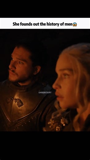 Ember Court on Instagram: "Jon Reveals the Truth🤯(Game of Thrones) - - - When Jon Snow reveals the truth about the White Walkers and the ancient battle between them and the First Men to Daenerys Targaryen in the cave, the moment becomes a turning point of understanding and unity. Surrounded by the carvings that tell the story of life and death, Jon shows Daenerys that the threat they face is not born of politics but of survival itself. His words bridge the distance between the North and the Sou