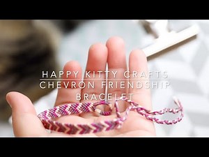 How to Make a Chevron Pattern Friendship Bracelet Tutorial || HappyKittyCrafts