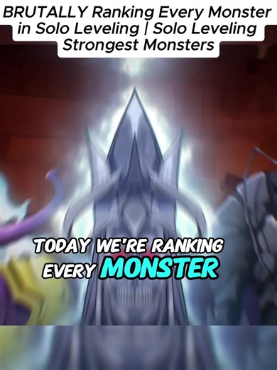 #SoloLeveling #StrongestMonsters #AnimeRanking #PowerScaling #Manhwa_01