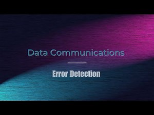 Data Communications ( Chapter 6 : " Error Detection" )