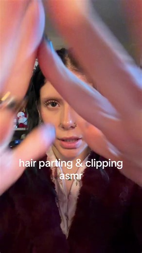 ASMR Hair Parting and Clipping Relaxation
