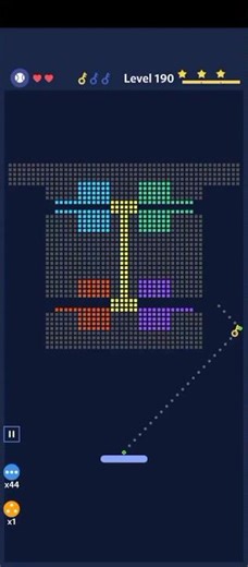 Break Bricks Level 190 | Perfect Shot Gameplay #shorts