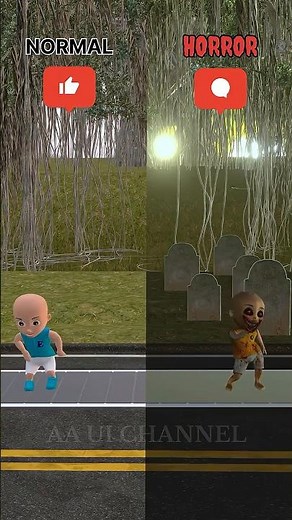 Upin Ipin Haaland Normal vs Horror ‼️😱