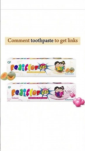 Dentist recommended Toothpaste Brand for 2 years + kids (With Fluoride)