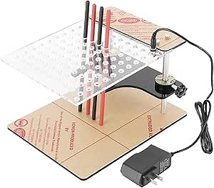 Main Test Board Assembly,Connection Line,BDM Frame Test Board with 4pcs Probe Pin Support for 22pcs BDM Adapter US Plug 110‑240V