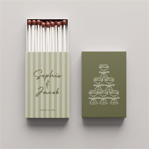 Customizable Wedding Matchbox Custom Matchboxes Personalized Custom Matchbox Favors Custom Wedding Matches Template Perfect Match Boxes
