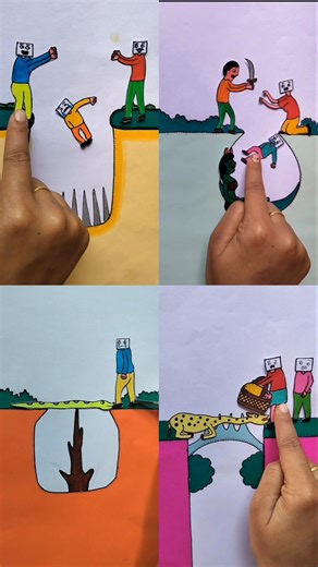 bad TV man attack on good TV child #trending #art #drawing