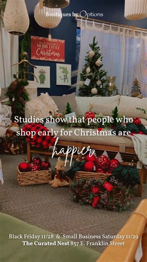 Ready to maximize your holiday happiness?! 🎉 We’re kicking off the season with a massive shopping weekend! Join us for two days of incredible deals: Black Friday (Nov 28th) AND Small Business Saturday (Nov 29th)! We're pulling out all the stops for both days: Enjoy complimentary drinks & treats, huge store-wide discounts, exciting giveaways, AND special prizes all weekend long. This is your chance to shop early, shop small, and save big! Come in, shop happy, and let us help you find the perfect