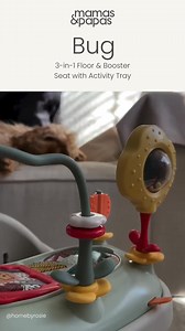 20 reactions | Our Bug 3-in-1 is designed to make life easier for you and your little one. ☁️ Adapts as your little one grows to last from 3 months to 3 years. ☁️ Use it on the floor, as a feeding booster seat or on a dining chair. ☁️ Stable base with twist-out feet make it safe to place on the floor. | Mamas & Papas UK | Facebook