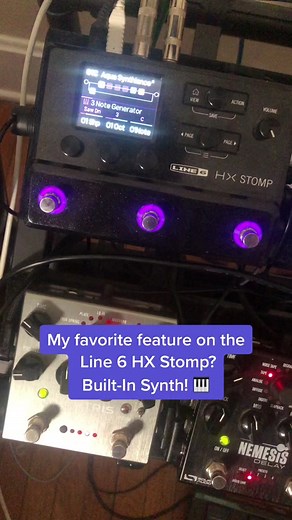 Line 6 HX Stomp Built-In Synth Feature