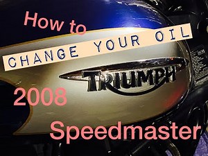How to change the engine oil on the 2008 Triumph Speedmaster (with video)