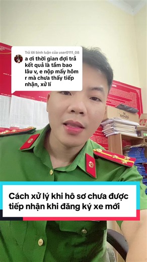 Cách xử lý khi hồ sơ chưa được tiếp nhận khi đăng ký xe mới