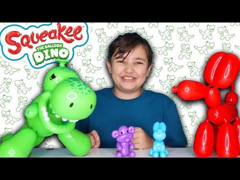Squeakee Dino balloon dinosaur unboxing