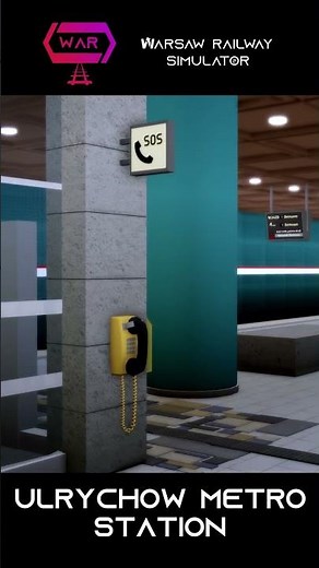 Ulrychów Metro Station M2 #warsaw #railway #metro #shorts #train #roblox
