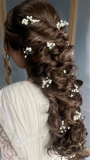 BEAUTIFUL ND ELEGANT PAKISTANI WEDDING HAIR STYLE IDEAS/LATEST NEW IDEAS #shortsfeed #shorts