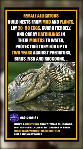 Powerful Female Alligator in Action 🐊🔥 | The Fierce Queen of the Swamp! #Alligator #Wildlife