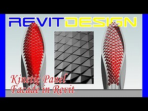 RD139. Kinetic Panel Facade in Revit. Revit Parametric Design.