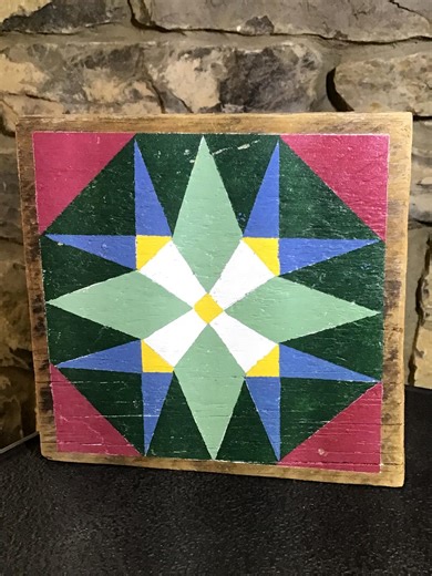 Dogwood Blossom Quilt Block on Vintage Barnwood. - Etsy