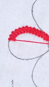 1.5M views · 13K reactions | Cute flower embroidery tutorial! #embroidery #satisfying #reelsfb #handembroidery #trending #viral #hand #reels #tutorial #handmade #diy #easy #stitch #useful #content #viralreels #cute #support #fb #fypシ゚ #fbreels #flowers | RozaBird | Facebook