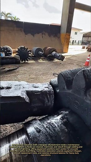 Heavy Industrial Shaft Reconditioning – Massive Component Restoration Process
