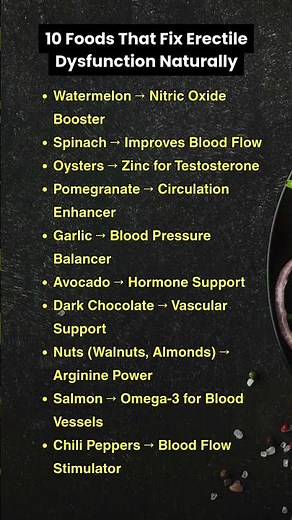 Foods That Fix ED Naturally - Better Than Pills!