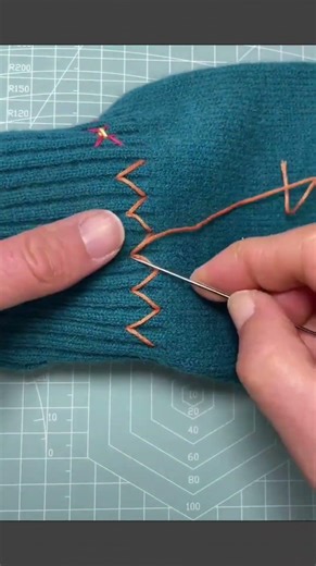 Overlock stitch tutorial #sewing #needlework #handmade