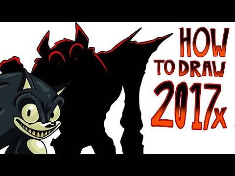 How to Draw 2017x (Sonic.exe) | Art Tutorial