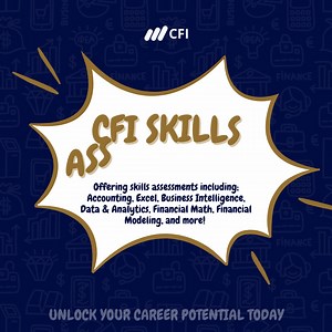 🚀 Looking to close your skills gap but don't know where to start? CFI has you covered! 😤 Take a skills assessment and get a personalized course roadmap to reach your career goals! 🔍 How It Works: 1. Take a 20-question assessment. 2. Receive a personalized learning plan. 3. Close your skills gap and advance in your industry! Assessments Available: 🧾 Accounting 📉 Data Analysis Basics 📈 Data Analysis in Excel 🖥️ Excel 🧮 Financial Math 💹 Financial Modeling 🔄 Financial Modeling for Transact