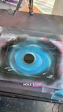 The EASIEST Black Hole Spray Paint Art Tutorial