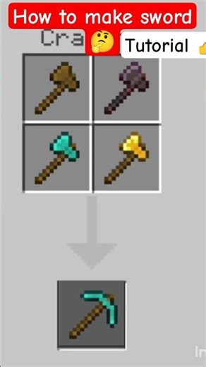 Making a Sword 🗡️ In Minecraft 🤯 Tutorial #minecraft #minecraftanimation #minecraftshorts #viral