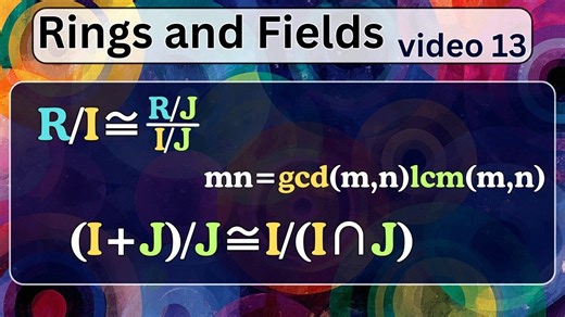 环与域13.More isomorphism theorems and applications【Michael Penn】