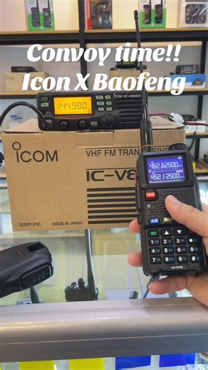 Convoy Setup Demo Icom V8000 X Baofeng 5RM #walkietalkie #sfwalkietalkie #malaysia #kl #baofeng #icom