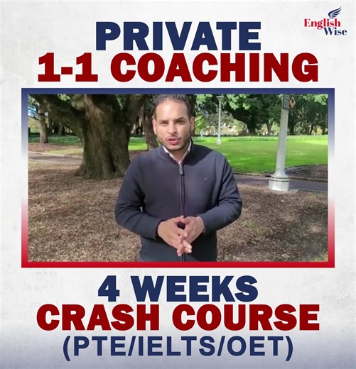 Unlock Your Dream Score! 🥇🙌 EnglishWise guarantees success in PTE/IELTS/NAATI exams with proven strategies. Book your class now and access a range of crash courses, including 1 month, 2 months & Unlimited options, as well as private classes. Get exclusive benefits: ✅Comprehensive course materials ✅AI-scored software for accurate practice ✅Expert guidance on techniques and templates ✅Past exam questions for confident prep ✅Unlimited lab access with 1-on-1 feedback ✅Regular mock tests to track p
