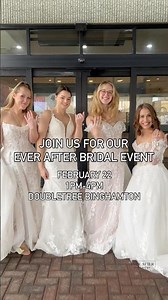 Attend our Bridal Event on February 22 at the DoubleTree Binghamton! ✨👰‍♀️🤍 #weddingdress #bridal
