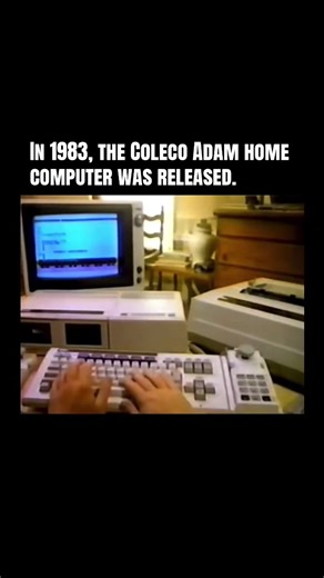 In 1983, the Coleco Adam home computer was released. #80s | Computer