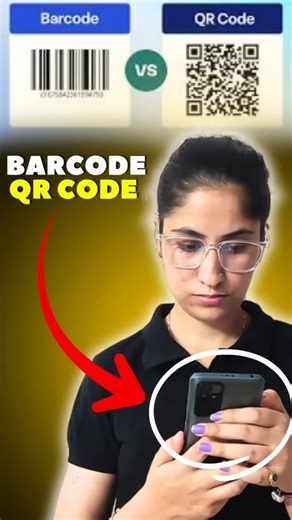 WeGyaan on Instagram: "Barcode vs QR Code Explained (1D vs 2D) Ever wondered what actually sets a QR code apart from a traditional barcode? While they both store information, the main difference lies in their dimensions. A standard 1D barcode stores data linearly through horizontal lines, making it perfect for simple tasks like scanning groceries but limited in how much data it can hold. On the other hand, a QR code is a 2D matrix that stores information both horizontally and vertically. This al