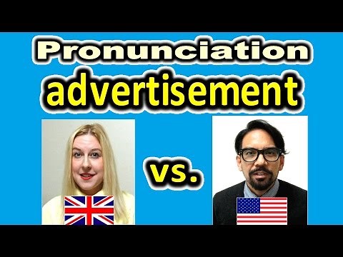 How to Pronounce ADVERTISEMENT in British and American English [ ForB English Lesson ]