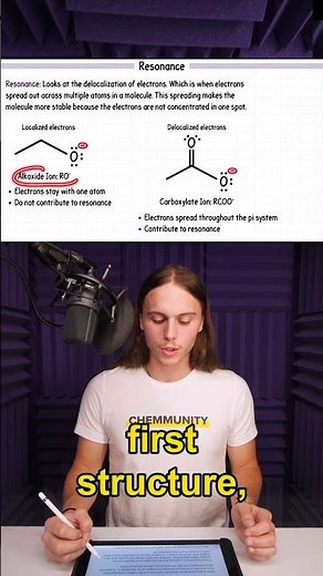 Localized Electrons and Delocalized Electrons Review #resonance