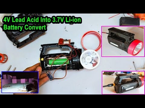 Convert 4v Lead Acid Battery Into 3.7v Lithium-ion Battery Using TP4056 Module | POWER GEN