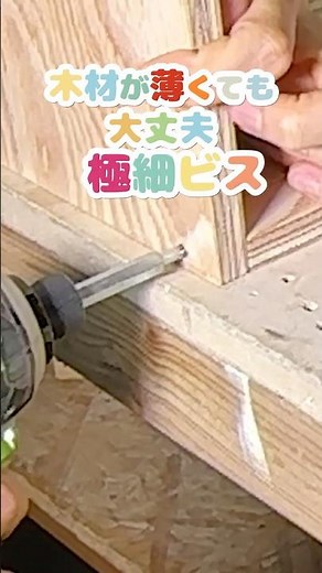 【ダンドリちゃんの建築DIY雑学】薄い木材におすすめ！極細ビスの特徴をご紹介！ #ダンドリビス #建築 #DIY