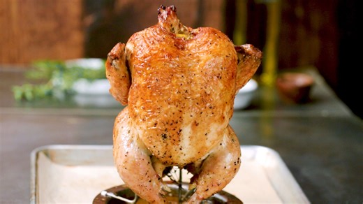 Roasted Chicken with Bread Salad