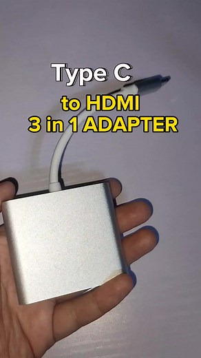 Another useful tiktok find this year! Type C to HDMI 3 in 1 adapter. It's very essential to everyone esp kung Teacher ka and student ✨💛 #hdmiadapter #typectohdmi #3in1adapter #usbconnector #typeccable #tech #hdmicable #hubconverter #fyp #dawauno_22