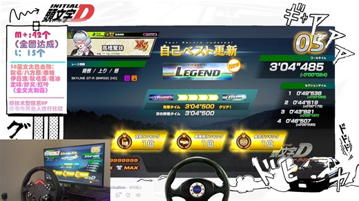 【头文字DAC】箱根上坡 Legend S4 3'04"485 -车尾视角 手部视角