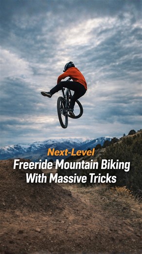Next-level freeride mountain biking with massive tricks