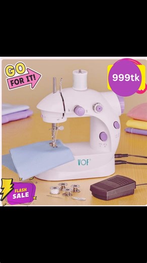 💖 Mini Sewing Machine 4 in 1 💖 ঘরে বসে সহজ সেলাই – এখন আর টেইলরের ঝামেলা নেই! আপনার কাপড় সেলাইকে করুন আরও সহজ, দ্রুত ও ভাবনাহীন। বাসায় বসেই যেকোনো কাপড় সেলাই করুন খুব সহজে এই Mini Electric Swing Machine দিয়ে। ✅ কেন ব্যবহার করবেন? ✔ দ্বিগুণ গতি – কম সময়ে বেশি কাজ ✔ আকারে ছোট – যেকোনো জায়গায় সহজে সেট করা যায় ✔ বিদ্যুৎ 🔌 / ব্যাটারি 🔋 / প্যাডেল – তিনভাবেই চালানো যায় ✔ বিল্ট-ইন মিনি লাইট – অন্ধকারেও কাজ করা সম্ভব ✔ সামনে ও পিছনে সমানতালে সেলাই ✔ সম্পূর্ণ ইলেকট্রিক সিস্টেম ✔ সুতা জড়িয়ে যাওয়ার ঝামে