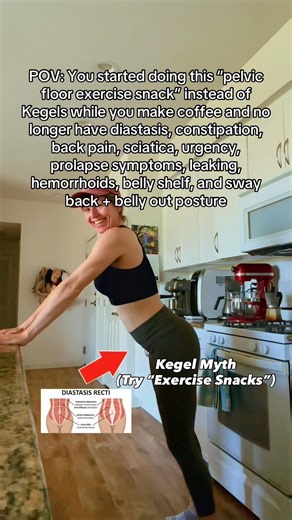 Kegels Myth (Try “Exercie Snacks” Instead!) #kegel #mom #doctor #health #homeworkout #pregnancy #fyp