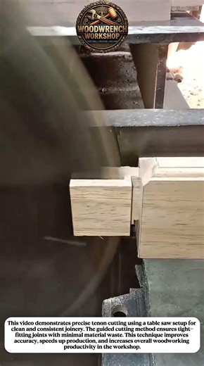 Precision Tenon Cutting on Table Saw | Fast & Accurate Wood Joinery Method