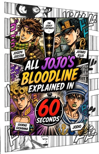Explaining all Jojo’s and their stands in 60 sec. #viral #memes #shorts #newmemes #memeschallenge