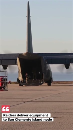 A U.S. Marine Corps KC-130J Super Hercules in support of exerciseSteel Knight on San Clemente Island